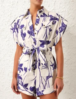 Acadian Cuffed Playsuit