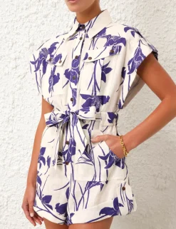 Acadian Cuffed Playsuit