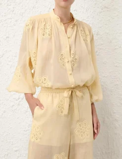Acadian Embroidered Blouse