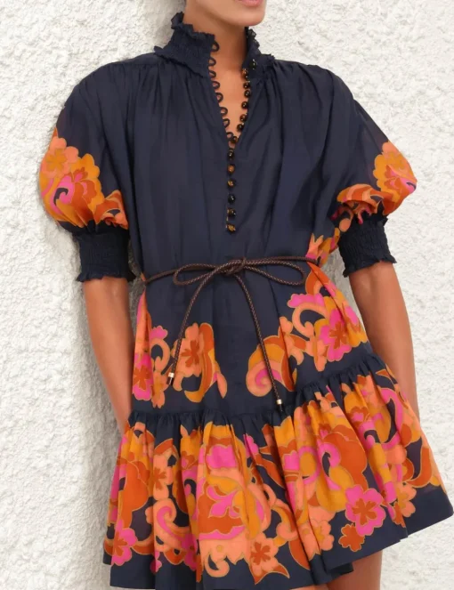 Acadian Lantern Mini Dress