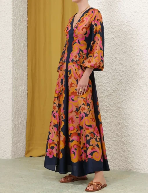 Acadian Long Sleeve Maxi Dress