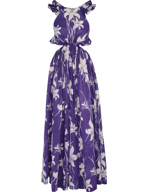 Acadian Ruffle Maxi Dress