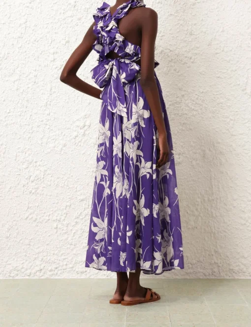 Acadian Ruffle Maxi Dress
