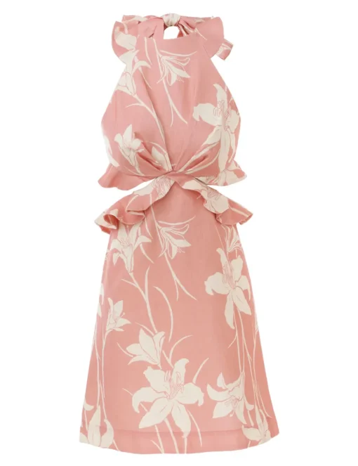 Acadian Tie Back Mini Dress