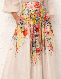 Alight Basque Midi Skirt