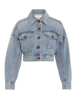 Alight Cropped Denim Jacket