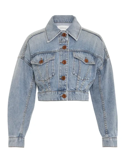 Alight Cropped Denim Jacket