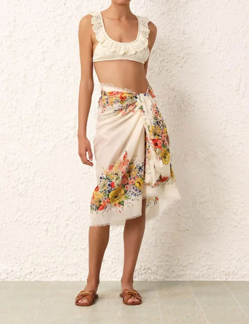 Alight Frill Knit Scoop Bikini