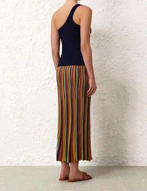 Alight Stripe Midi Skirt
