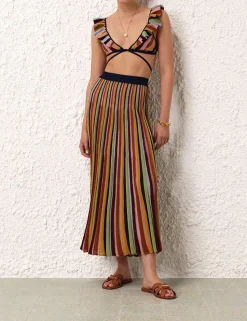 Alight Stripe Midi Skirt