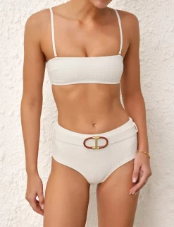 Alight Textured Boyleg Bikini