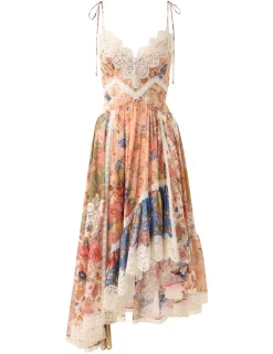 August Asymmetric Slip Dress
