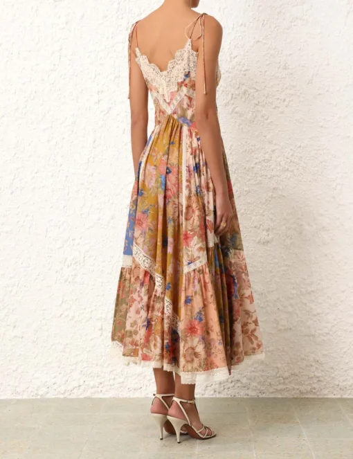 August Asymmetric Slip Dress