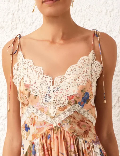 August Asymmetric Slip Dress