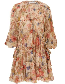 August Billow Frill Mini Dress
