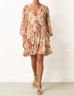 August Billow Frill Mini Dress