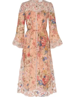 August Broderie Midi Dress