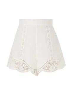 August Broderie Shorts