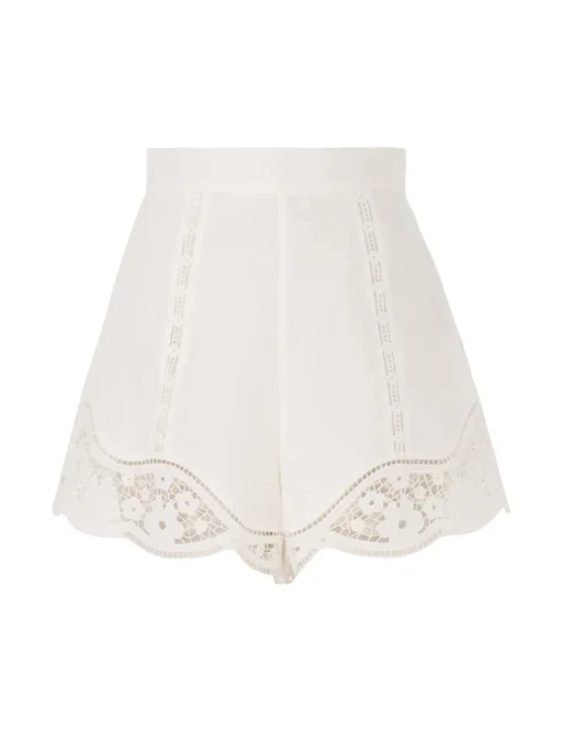 August Broderie Shorts