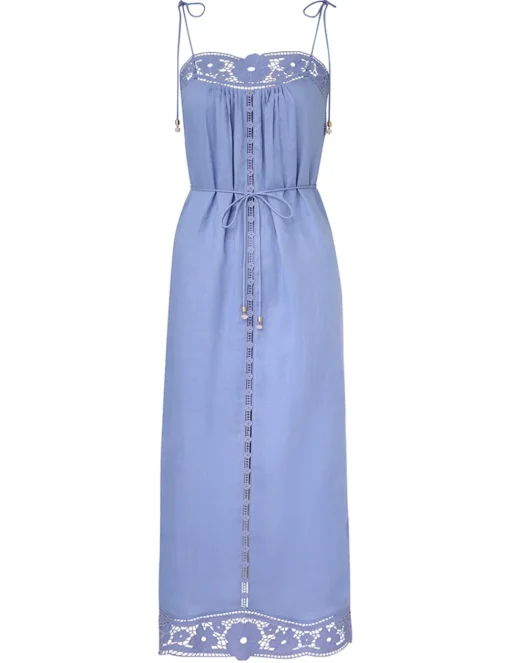 August Broderie Slip Dress