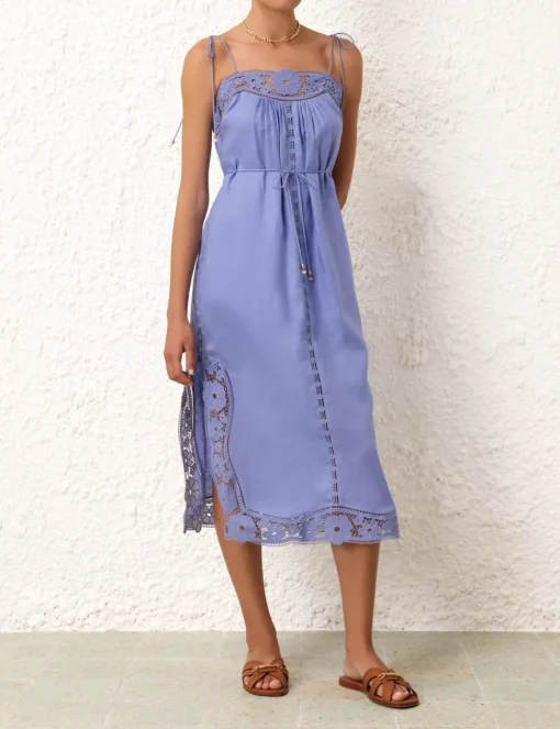 August Broderie Slip Dress