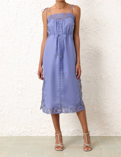 August Broderie Slip Dress