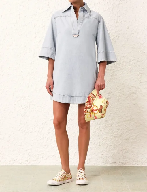 August Denim Tunic Dress