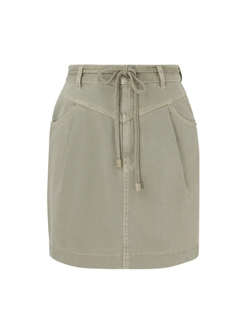 August Denim Utility Skirt