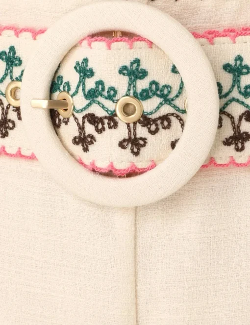 August Embroidered Short