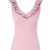 August Frill V-Neck Top