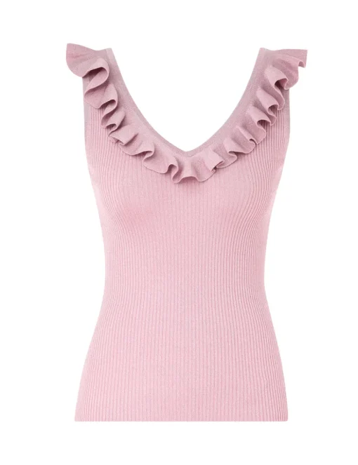 August Frill V-Neck Top