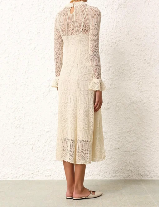 August Lace Knit Dress