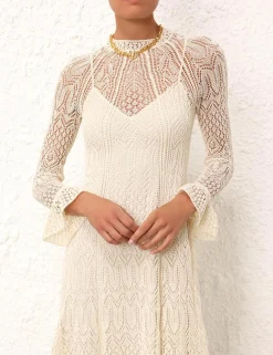 August Lace Knit Dress