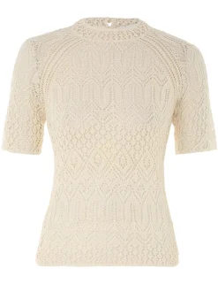 August Lace Knit Tee