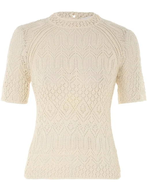 August Lace Knit Tee