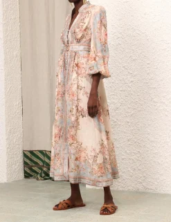 August Plunge Midi Dress