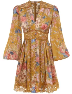 August Plunge Mini Dress