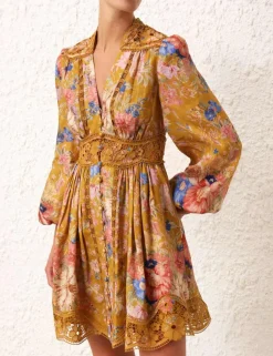 August Plunge Mini Dress