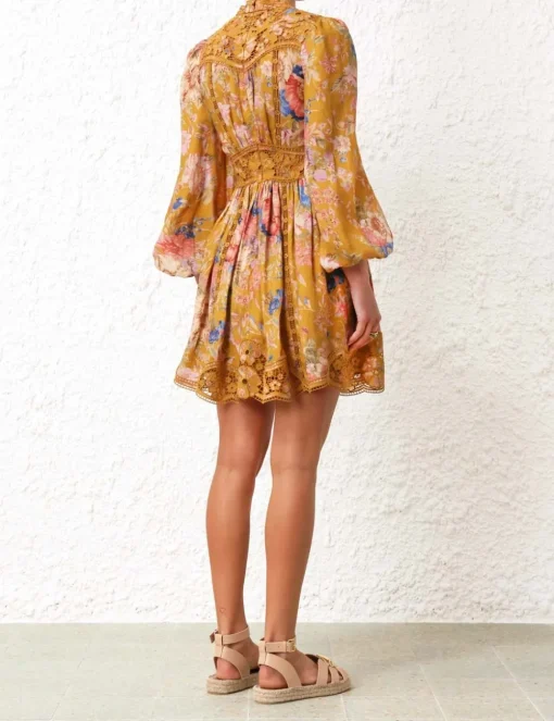 August Plunge Mini Dress