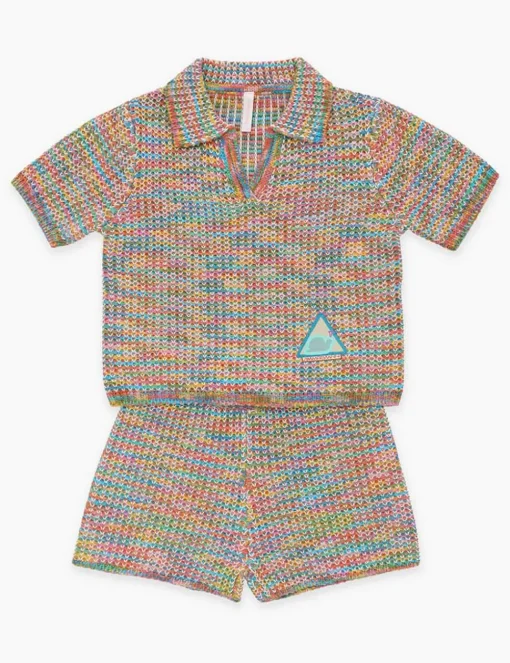 August Textured Knit Polo