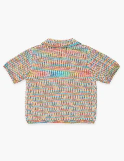 August Textured Knit Polo