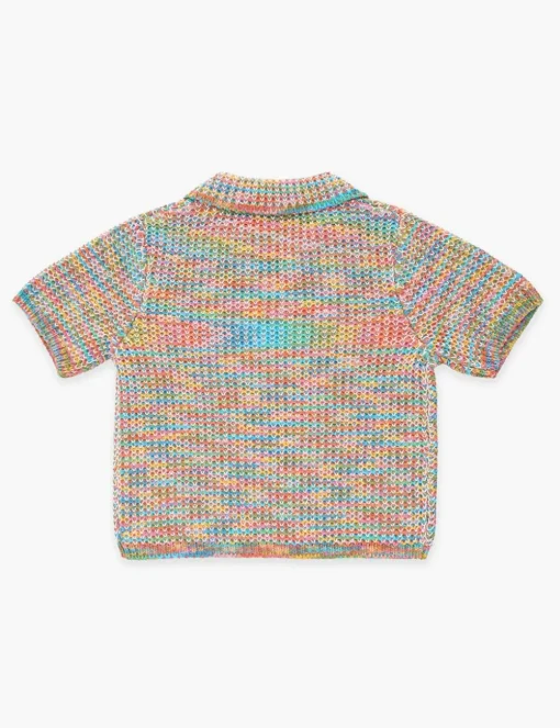 August Textured Knit Polo