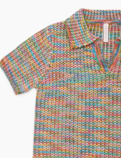 August Textured Knit Polo
