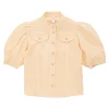August Utility Denim Top