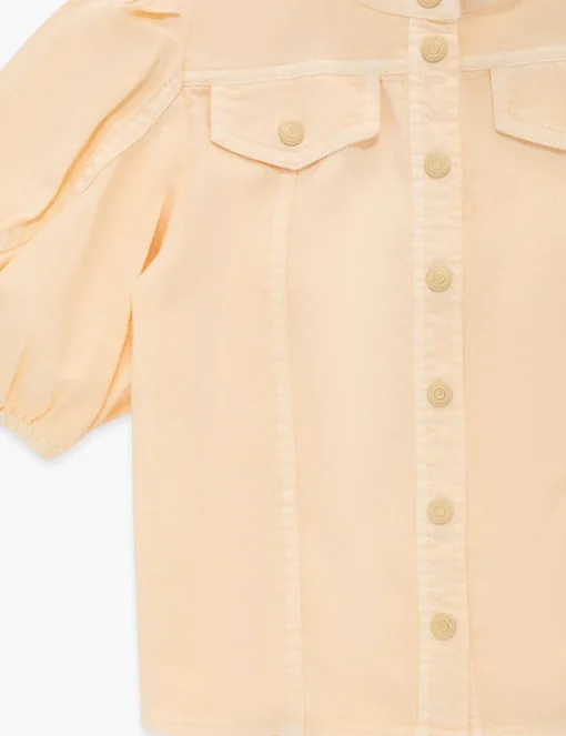 August Utility Denim Top