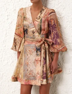 August Wrap Mini Dress