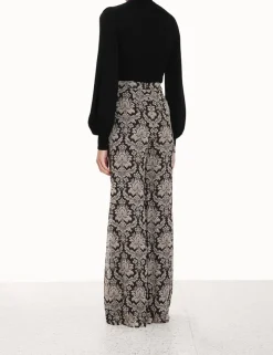 Blouson Tie-Neck Sweater