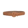 Braided Leather Jean Belt