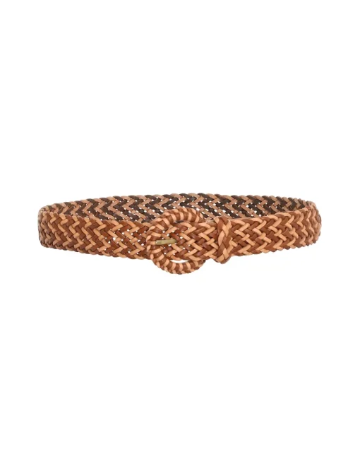 Braided Leather Jean Belt