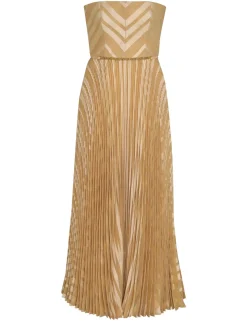 Burnout Pleated Dress